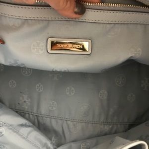 Authentic Tory Burch bag light blue&grey finishes